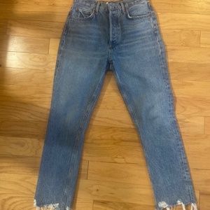 AGOLDE Riley raw hem jeans size 25